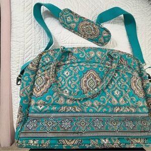 Teal Paisley Women's Laptop Bag
